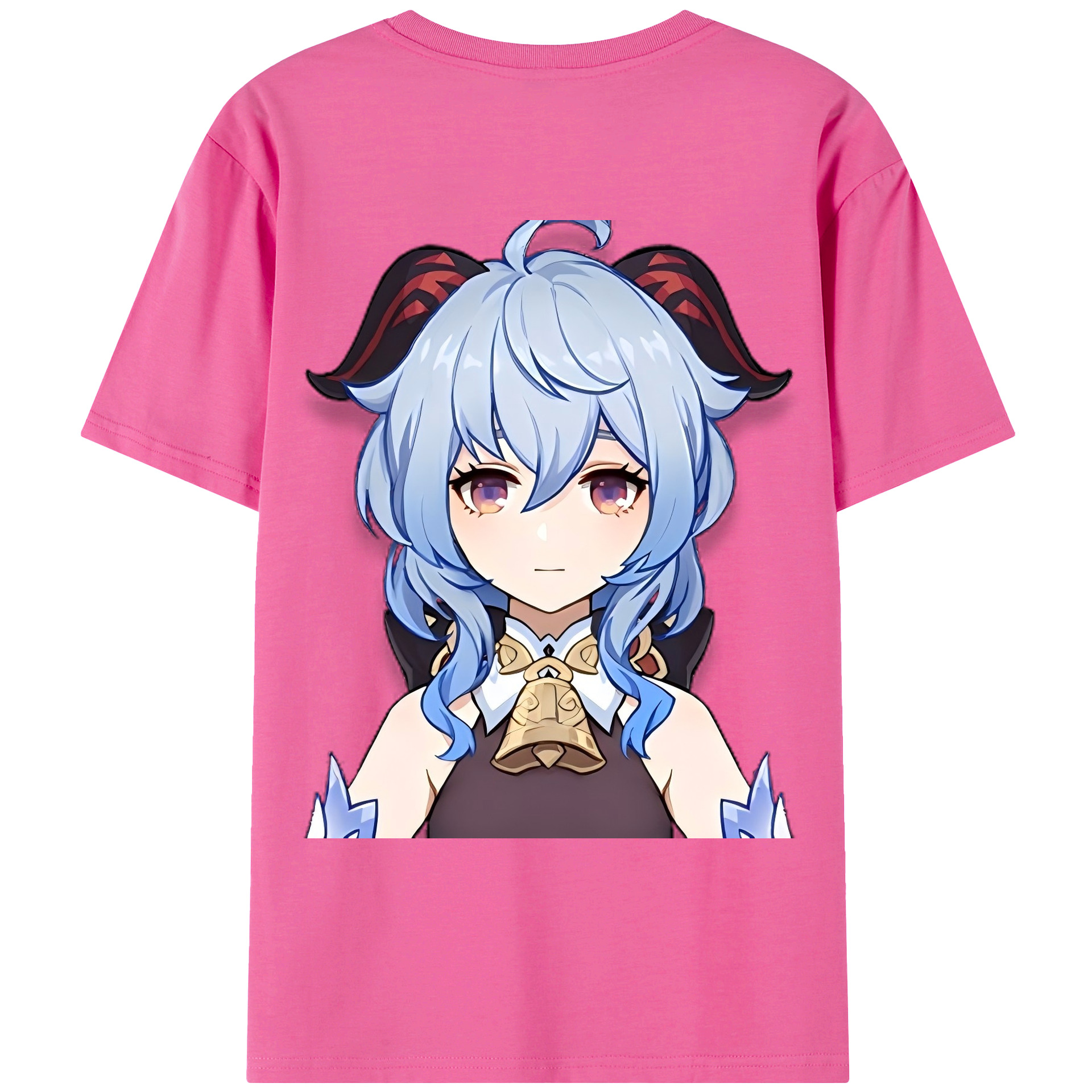 げんし神 甘雨 かんう genshin Ganyu レディース半袖Tシャツ(バックプリント)
